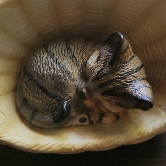 Vintage RARE Japan Harvey Knox Kitten Basket - Picture 5 of 8